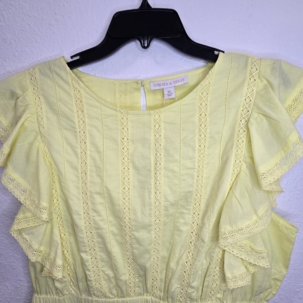 Chelsea & Violet Bekah 100% Cotton Lace Short Sleeve Resort Summer Dress Size XL - Picture 9 of 15